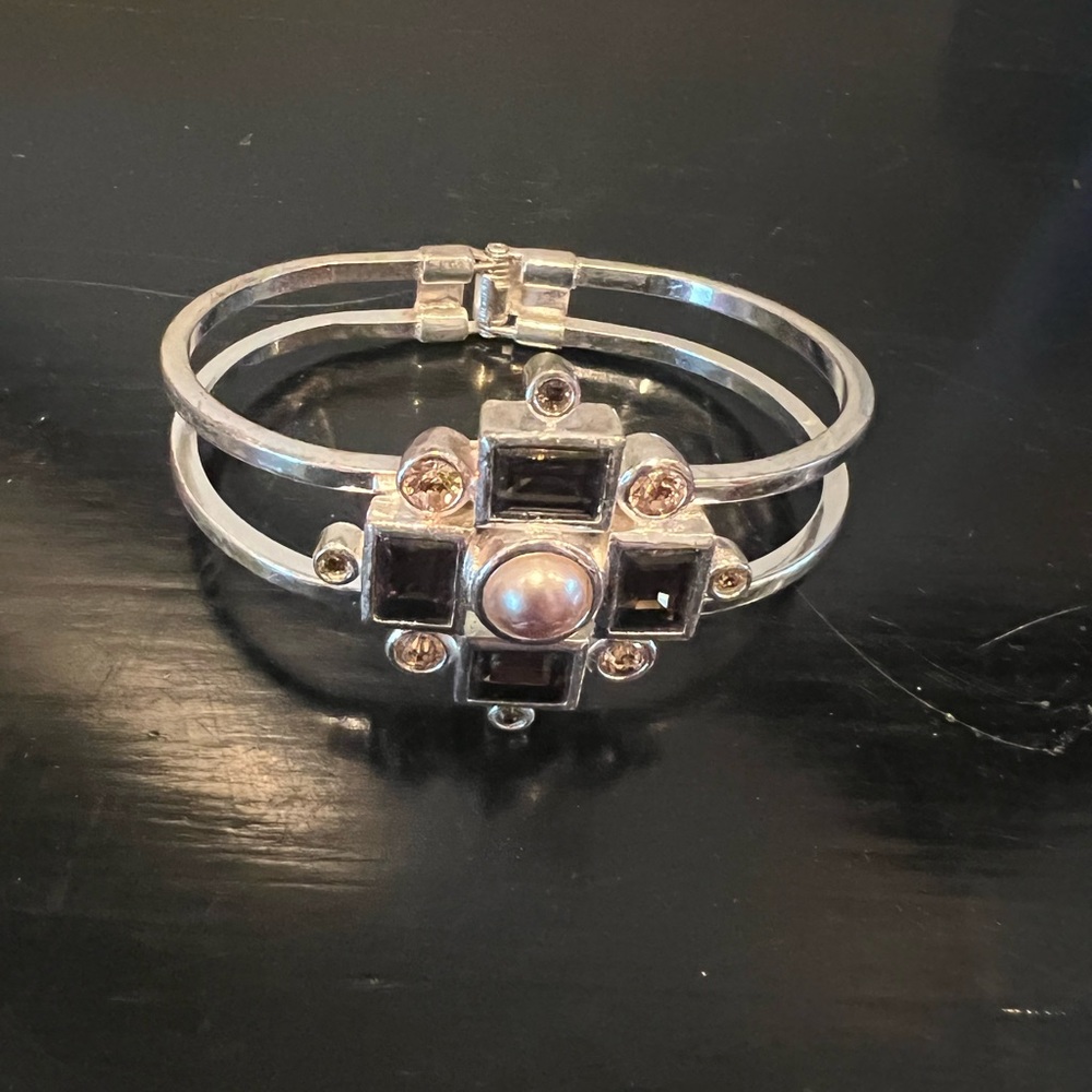 Dyrberg kern silver plated bracelet